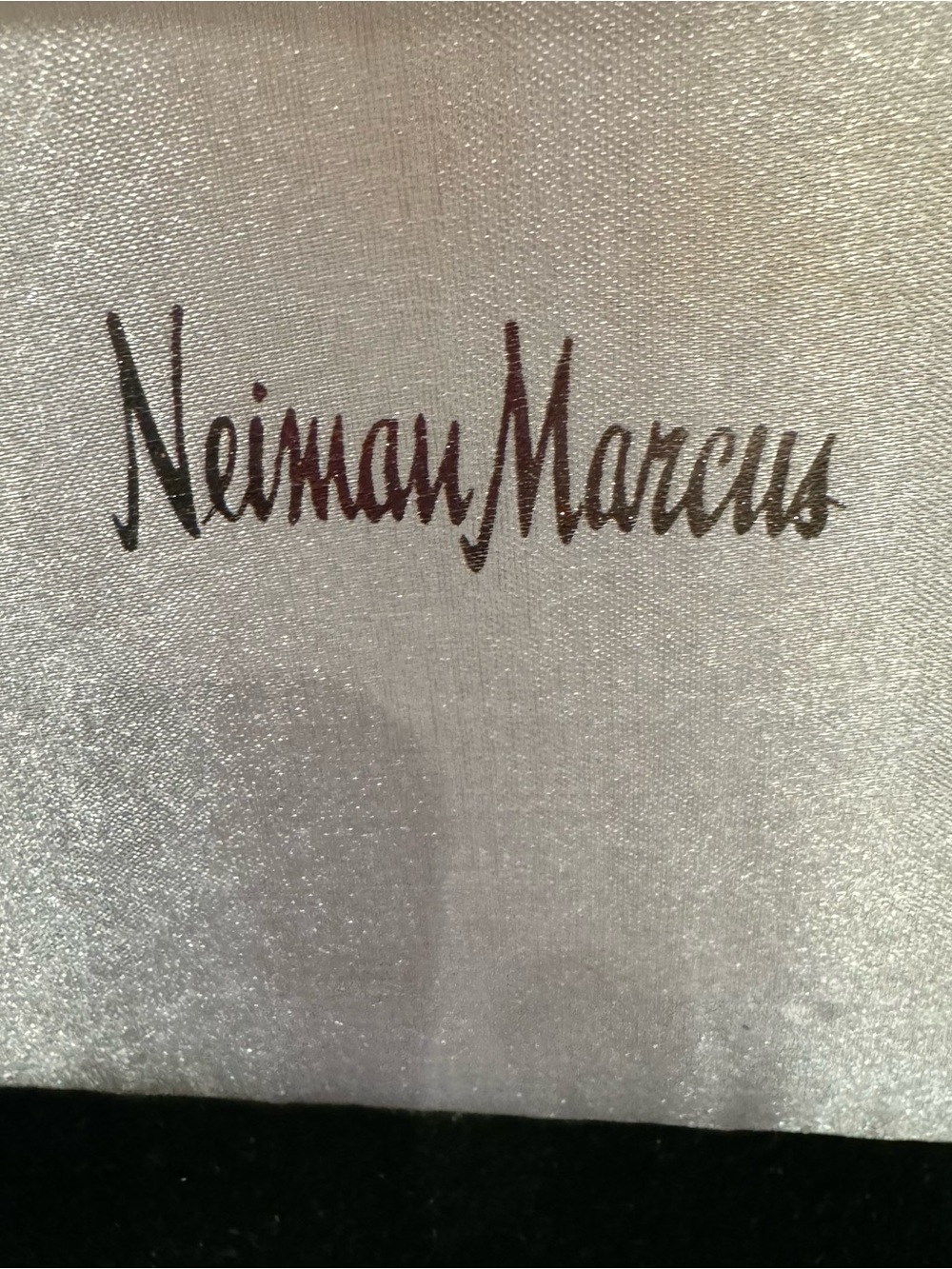 Neiman Marcus says silver plate serving pieces in green velvet box